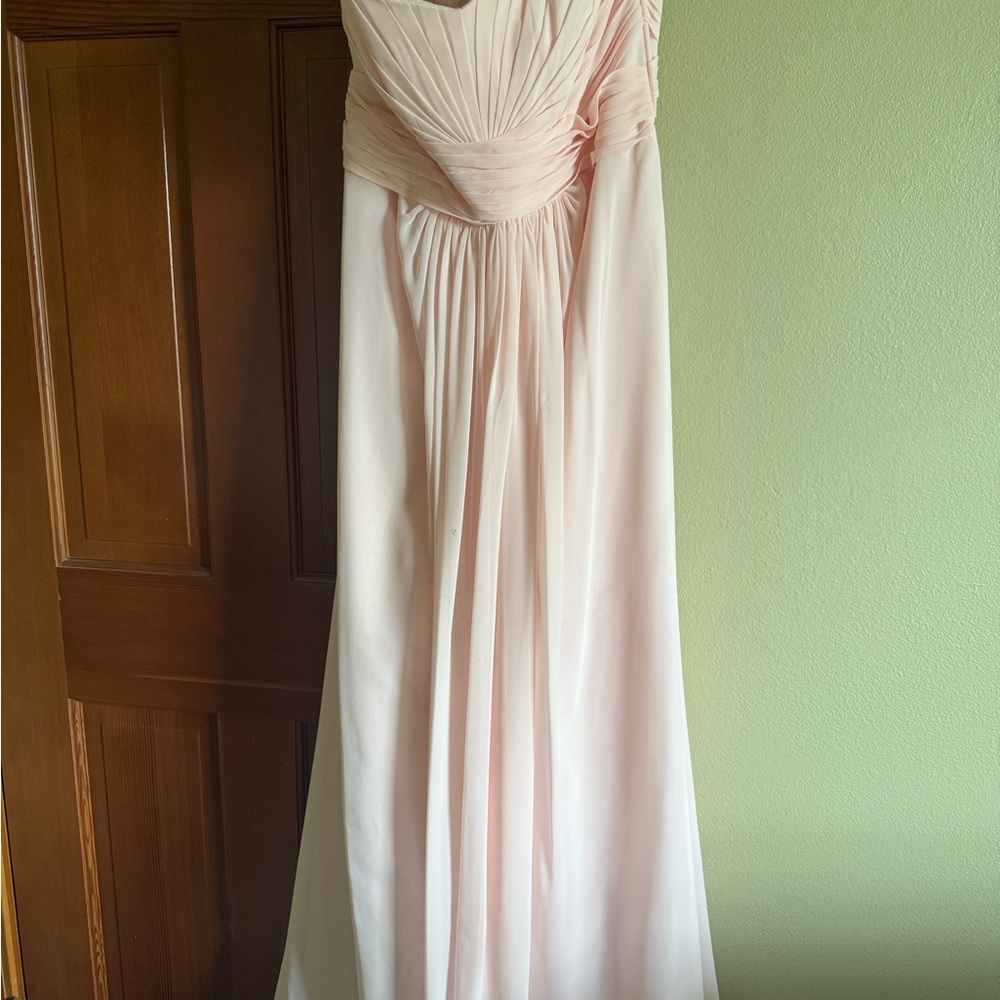 David's Bridal Soft Pink Dress